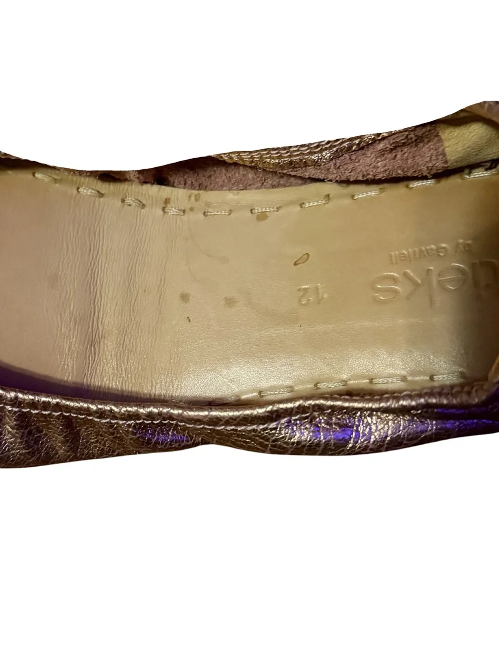 Tieks Metallic Rose Gold Ballet Flats - Picture 4 of 4